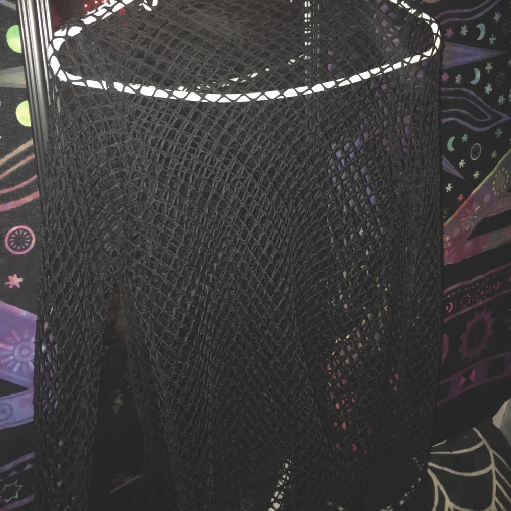 Long Sleeved Emo/Goth Unisex Fishnet Top